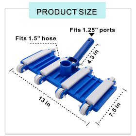 Suitable for above-ground and inground pools, spas, ponds.