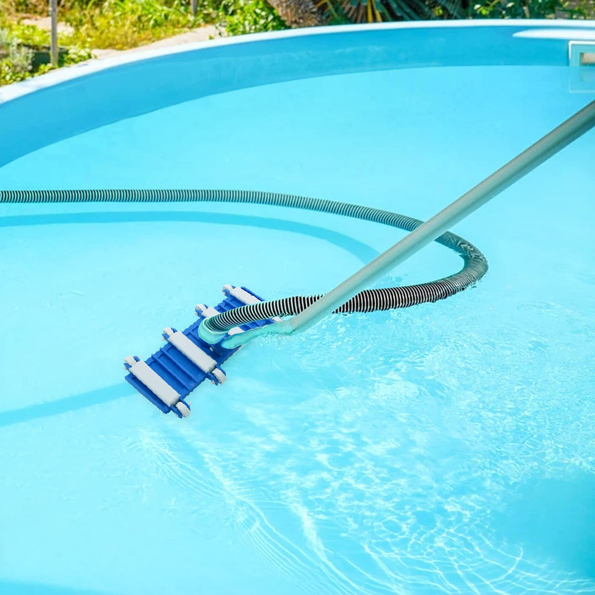 Uoark pool vacuum head compatible with 1.25 poles and 1.5 hoses.