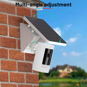 UOGW 4W solar panel mount for Ring Spotlight Cam Pro Plus weatherproof power.