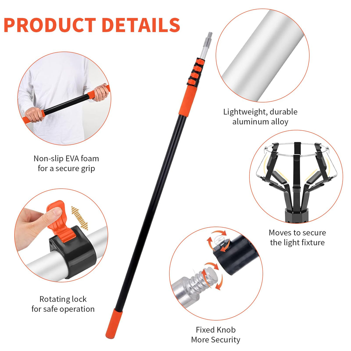 3/4 inch ACME thread on Uojim ensures compatibility with common fittings.
