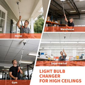 Suction cup and basket system adapts to multiple bulb types.