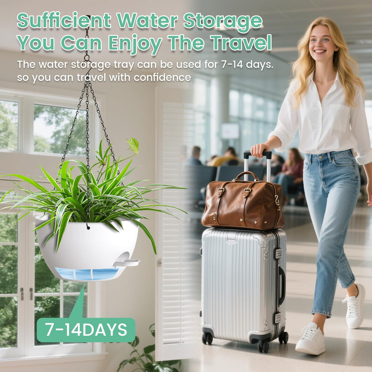 UOUZ indoor-outdoor-friendly planter is compact and easy to relocate