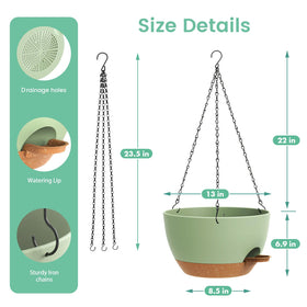 UV-resistant plastic UOUZ planters withstand outdoor use with style.