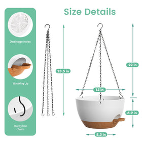 UOUZ 23.5-inch chains with S-hooks provide secure indoor or outdoor hanging.