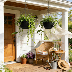 UOUZ 50 oz reservoir keeps soil moist longer for thriving plants.