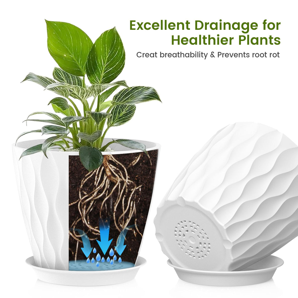 UOUZ indoor outdoor pot versatile display for plants