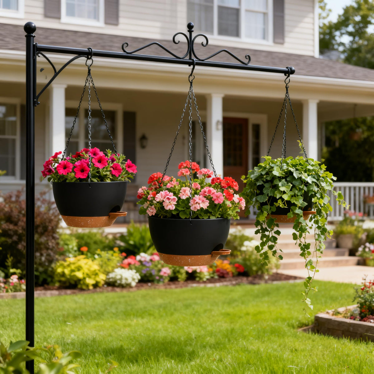 UOUZ built-in reservoir and wicks maintain steady moisture for thriving plants.