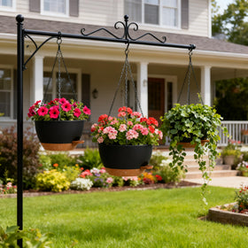UOUZ built-in reservoir and wicks maintain steady moisture for thriving plants.