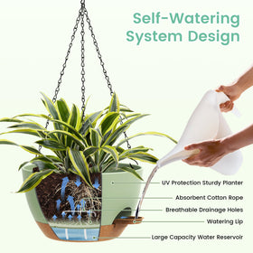 UOUZ eco-friendly plastic material planters are lightweight and durable.