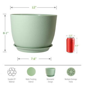 UOUZ grid drainage holes prevent overwatering and promote air flow.