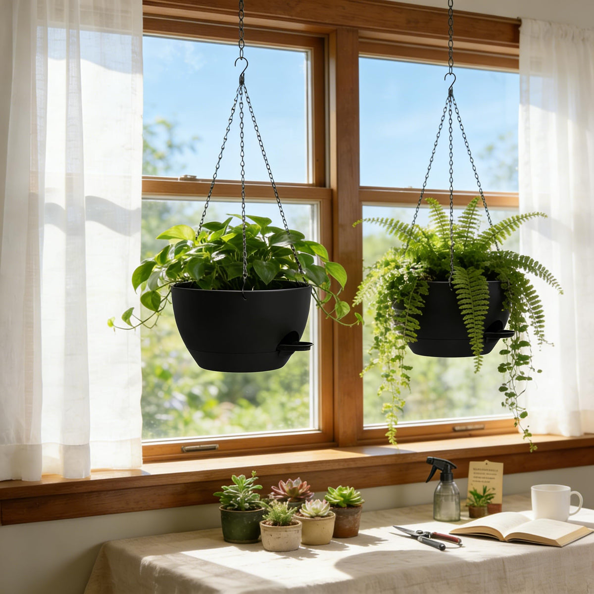 UOUZ ideal for herbs, pothos, and trailing plants in small spaces.