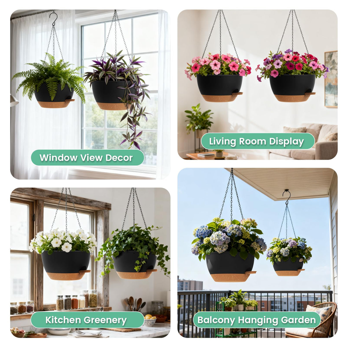 UOUZ indoor-outdoor window porch setup demonstrates versatile hanging option