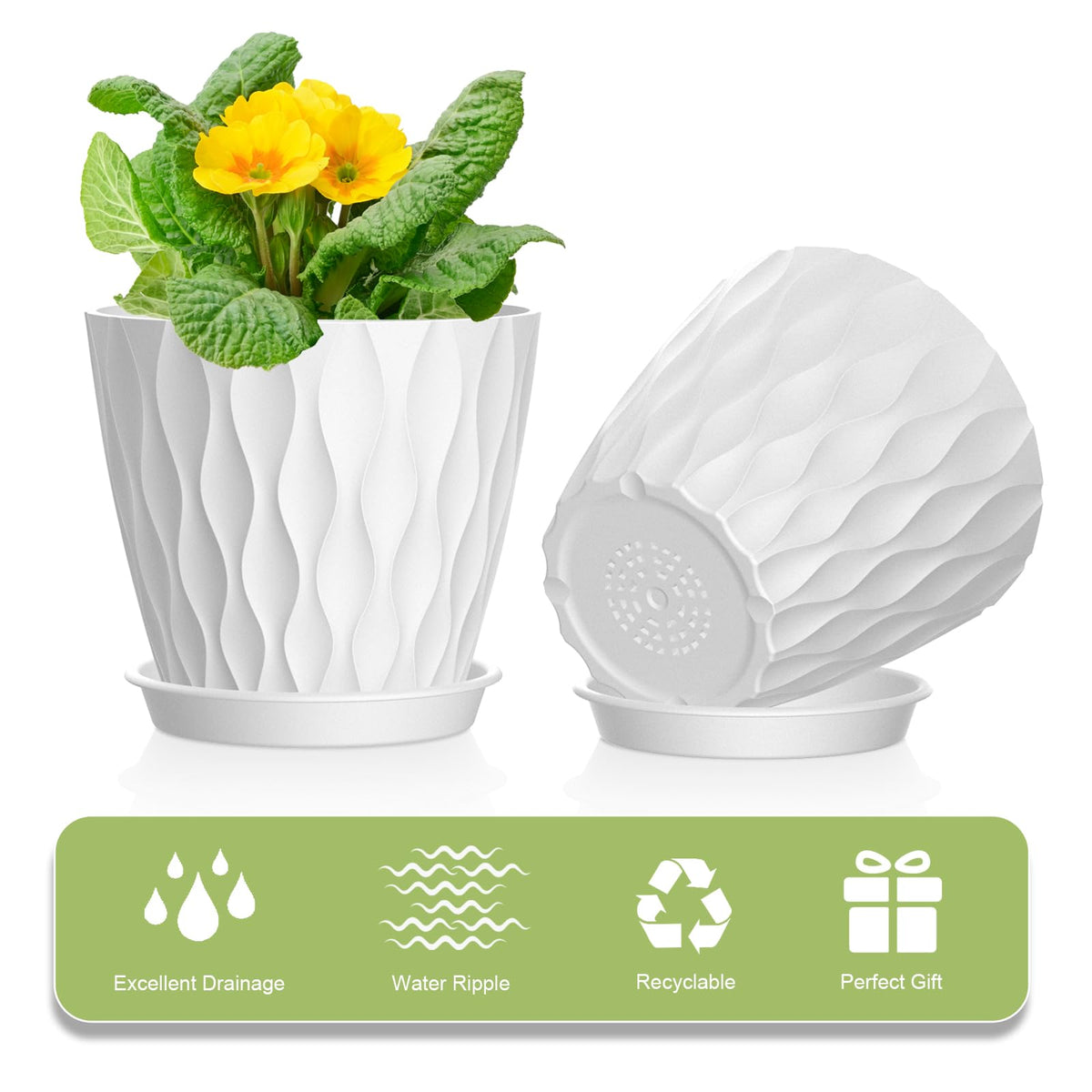 UOUZ lightweight pots make indoor/outdoor rearrangements simple.