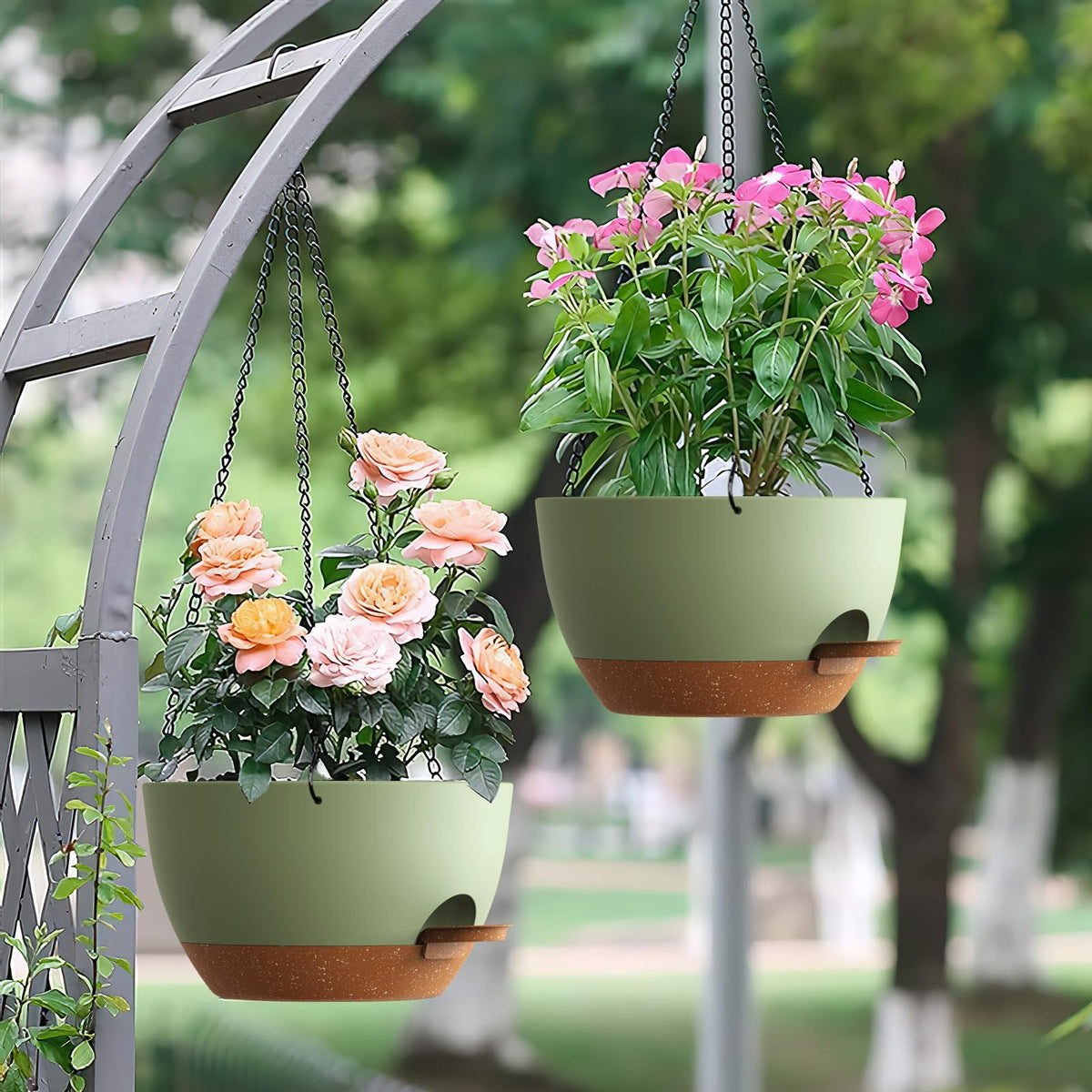 UOUZ modern green-brown design complements any decor indoors or outdoors.