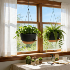 UOUZ two-pack on porch railing saves space and enhances decor