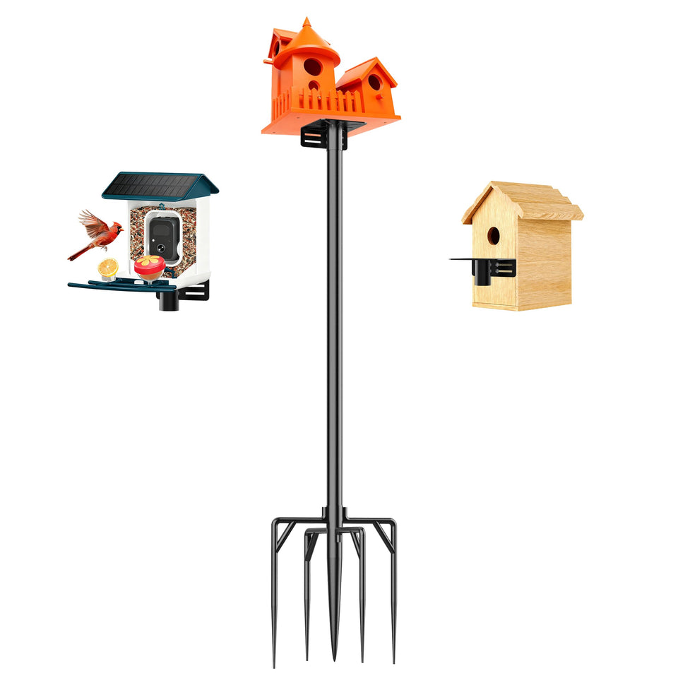 Uoveya bird pole stand base anchor ensures stable grounding outdoors