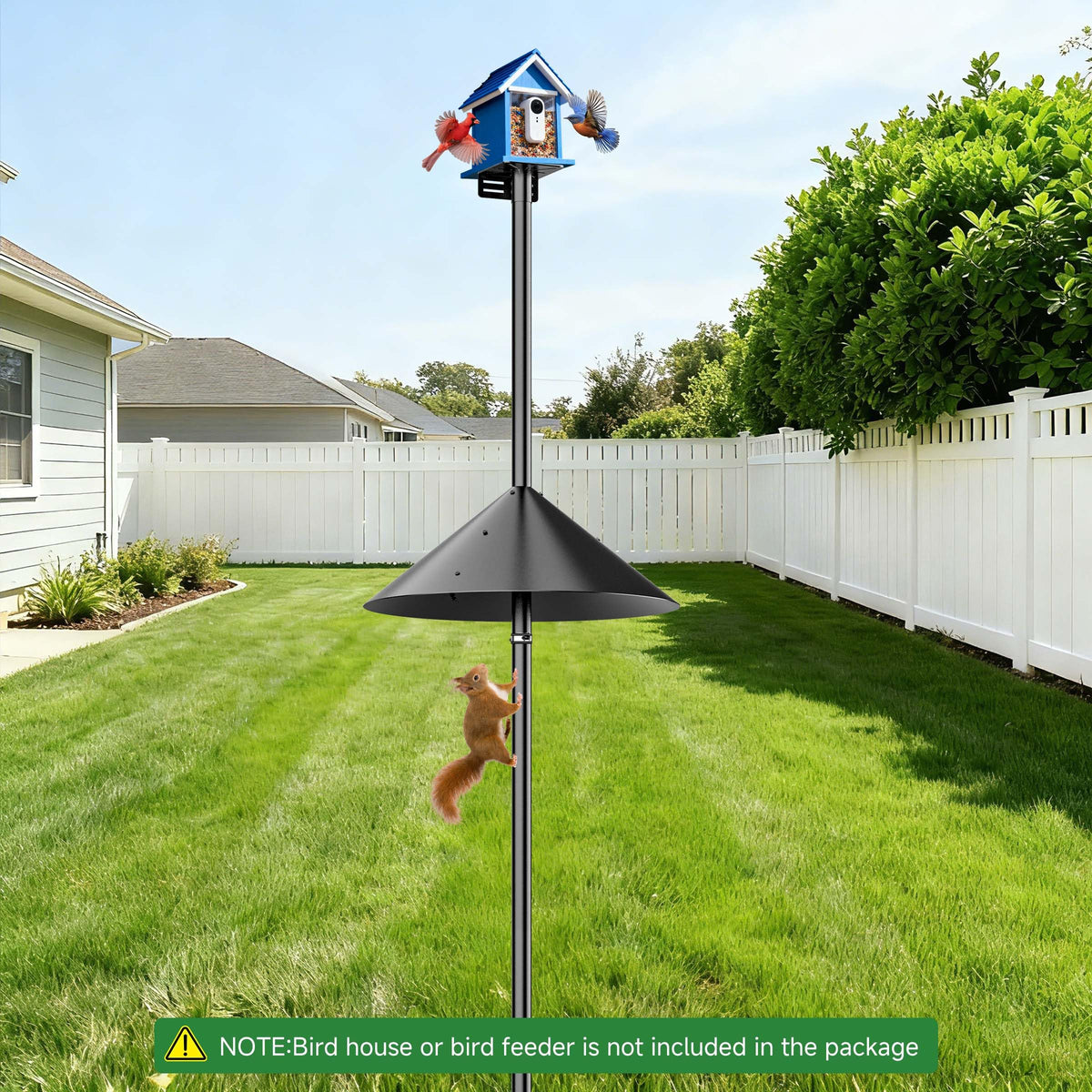 Uoveya Compatible Mounts for most birdfeeders and birdhouses