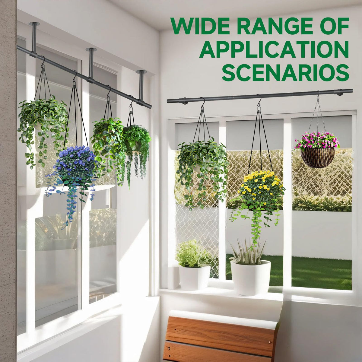 Uoveya indoor plant hanger shelf ready for various planters