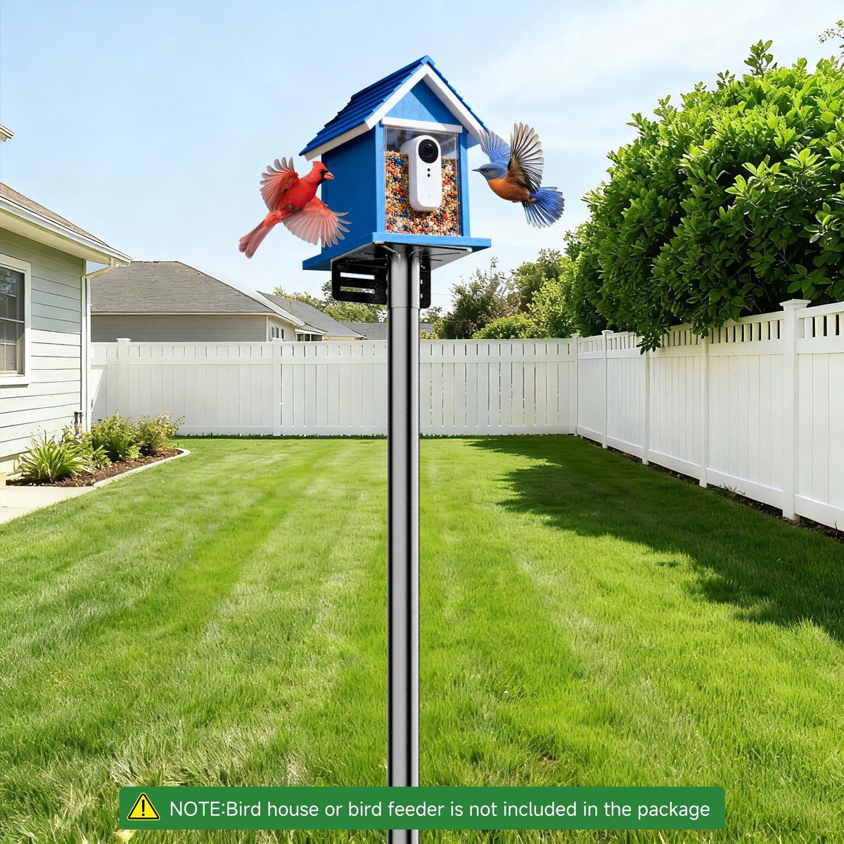 Uoveya outdoor bird watching station creates a safe feeding area in your garden