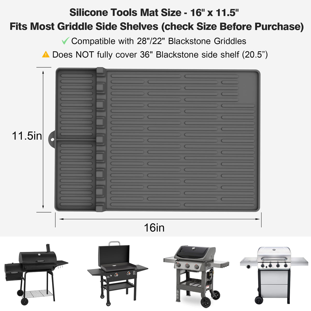 Uozuke heat-resistant mat tolerates up to 450°F near heat sources.