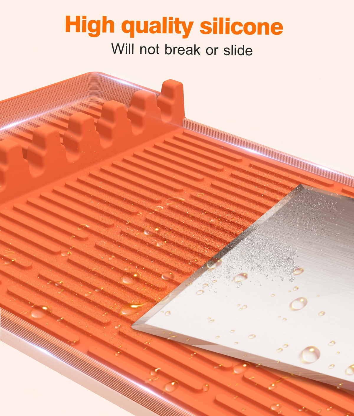 Durable food-grade silicone provides lasting flexibility for busy grills.