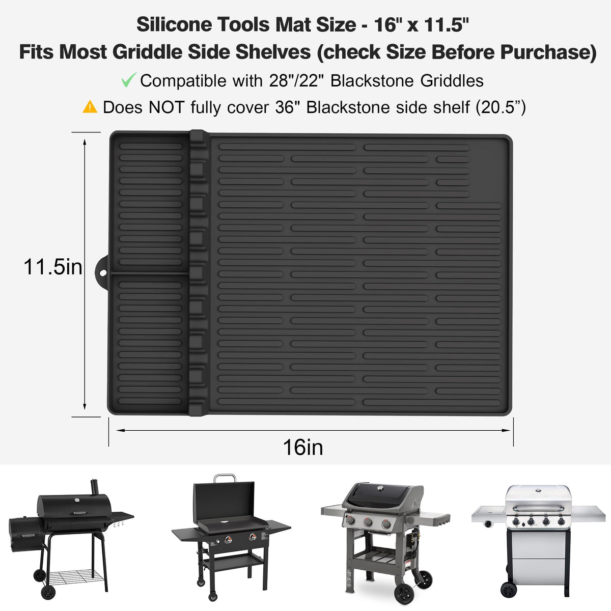 Uozuke mat is heat resistant up to 450°F for near-grill use.