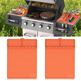 Uozuke silicone griddle tools mat orange keeps utensils organized by the Blackstone
