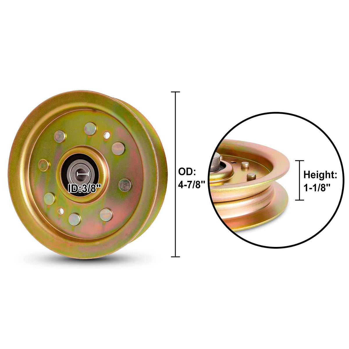UP2WIN idler pulley bearing compatible with Cub Cadet for LT1050 and LT1045 models