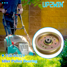 UP2WIN idler pulley kit includes hardware for easy installation on mower decks