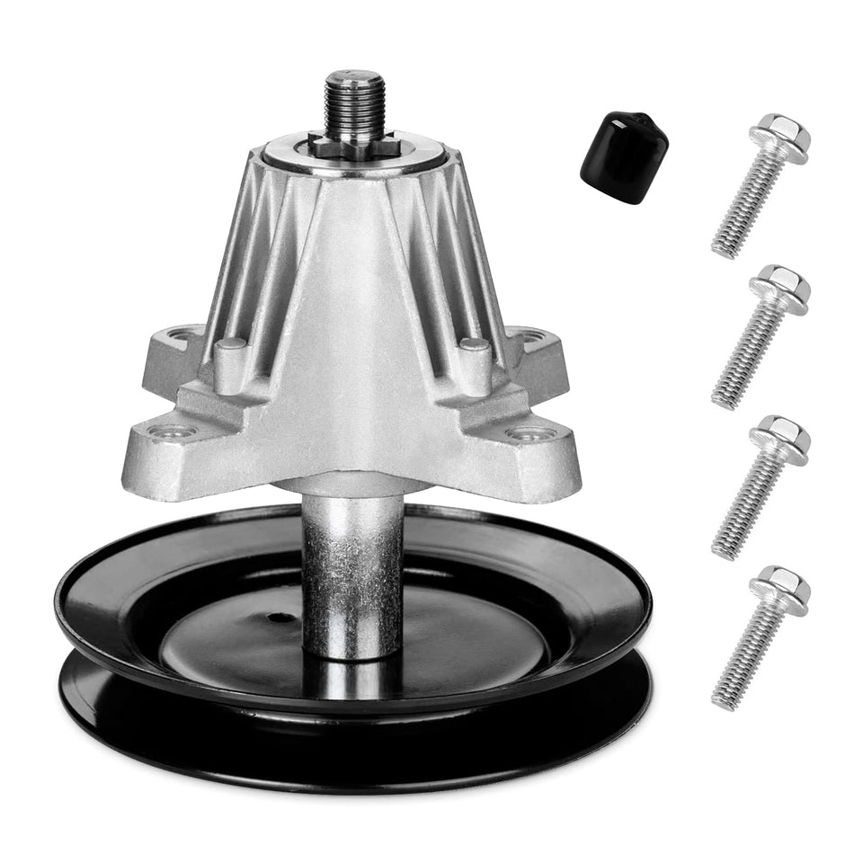 UP2WIN spindle-assembly compatibility with Cub, Troy-Bilt, and Craftsman decks.