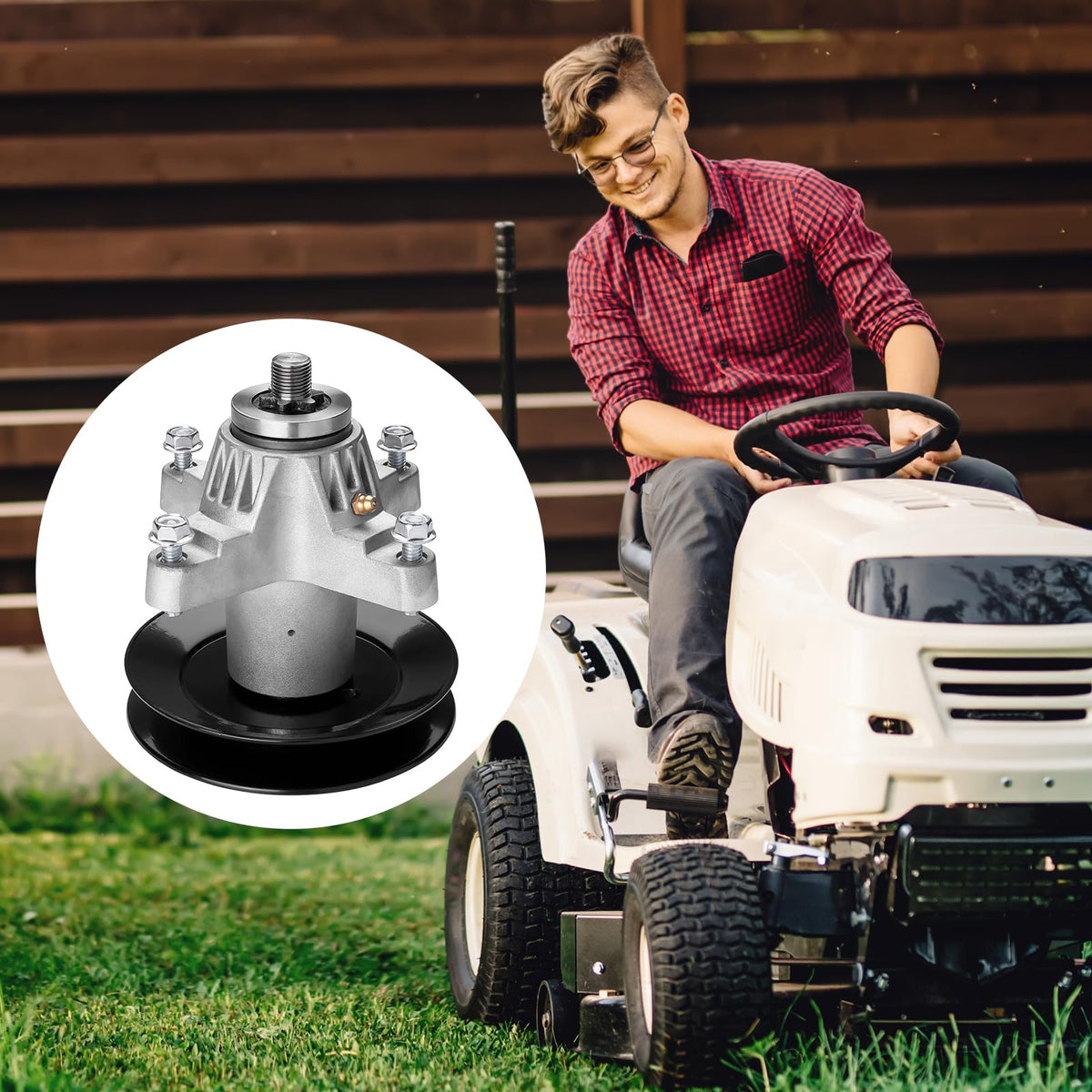 UP2WIN spindle assembly is pre-greased for quick setup and maintenance