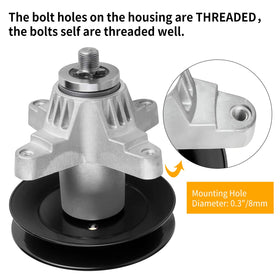 UP2WIN spindle assembly pulley detail 5-3-8 inches diameter for proper sizing