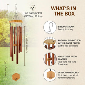 UpBlend Outdoors weatherproof chime with thick-walled tubes, resisting rain and sun.