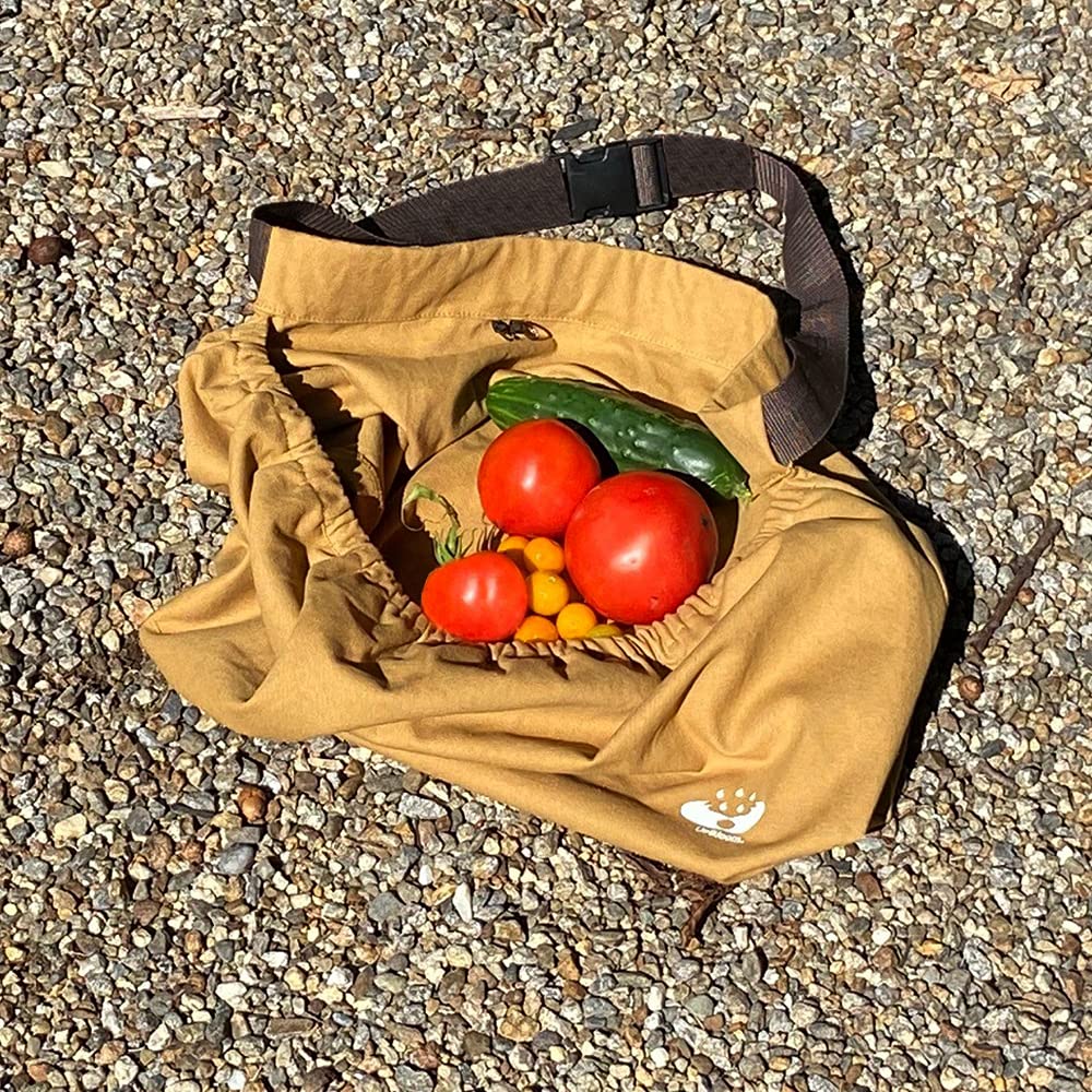 UpBloom foraging bag in use demonstrates quick access and tool storage