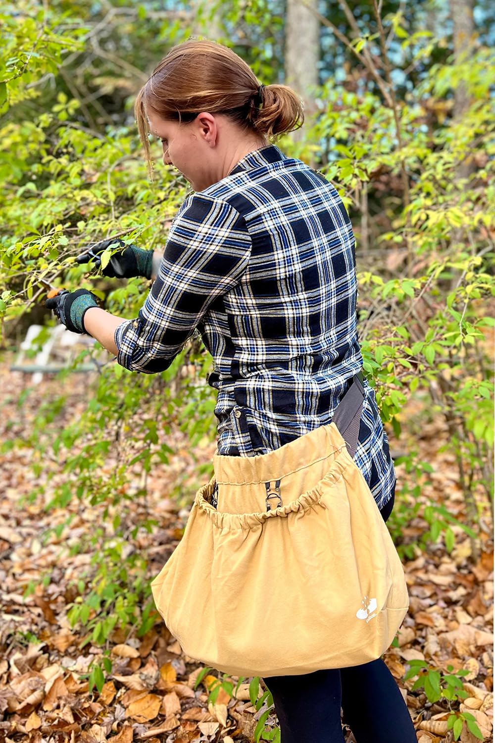 UpBloom harvest apron canvas closeup reveals rugged fabric built for daily use