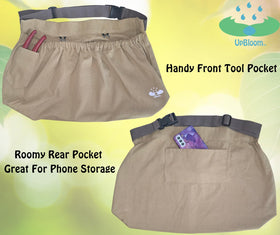 UpBloom harvest waist apron back pockets keep essentials within reach while gardening