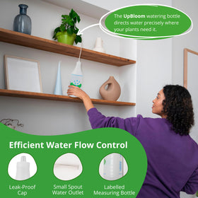 UpBloom precise spout enables controlled hydration in tight spaces