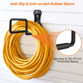 UPCERA garden hose reel wall mount prevents tangles and offers easy access