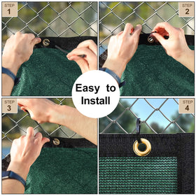 UPGRADE privacy screen protects plants from sun while providing subtle shade and aesthetics.