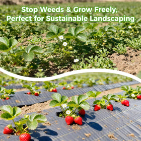 UPGRADE heavy-duty ground cloth supports versatile outdoor layouts and driveways.
