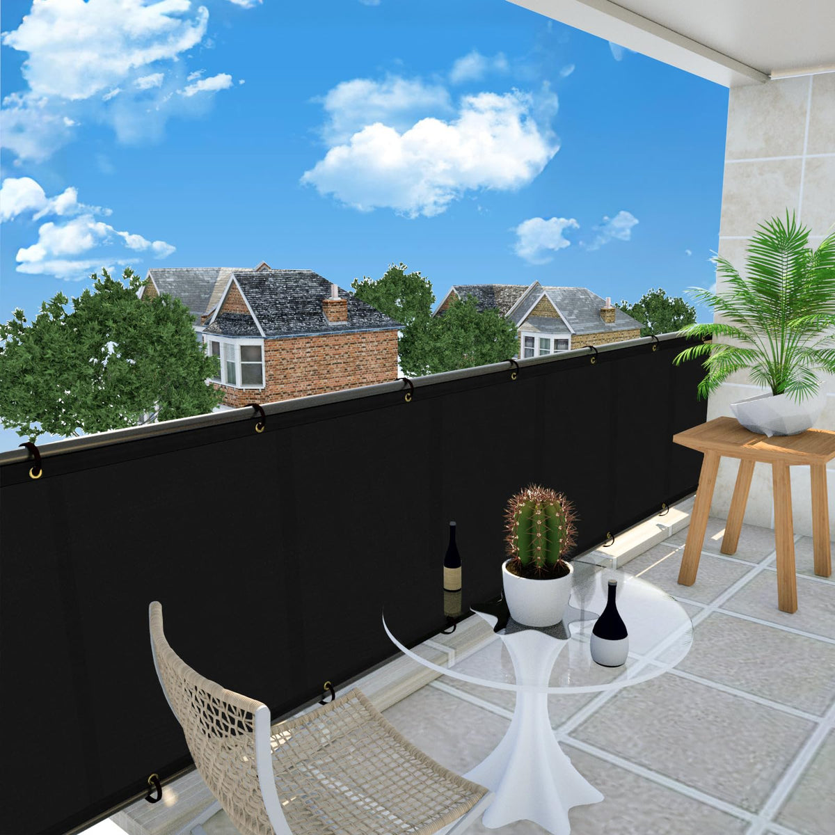 UPGRADE 3x10 privacy screen ready for quick custom fit on job sites.