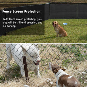 UPGRADE Privacy Screen around pets reduces wandering and improves outdoor privacy