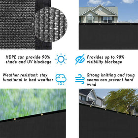 UPGRADE Privacy Screen wind protection helps shield plants and garden from gusts