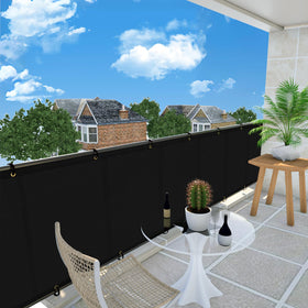 UPGRADE UV-resistant shield protects seating and plants from sun exposure.