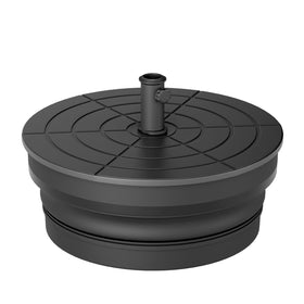 UPHYB 110lbs umbrella base filled with sand provides stability.
