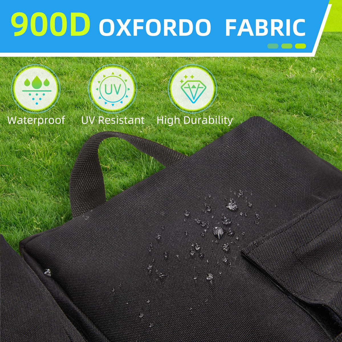 UPHYB Square Base is weather-resistant for year-round outdoor use.