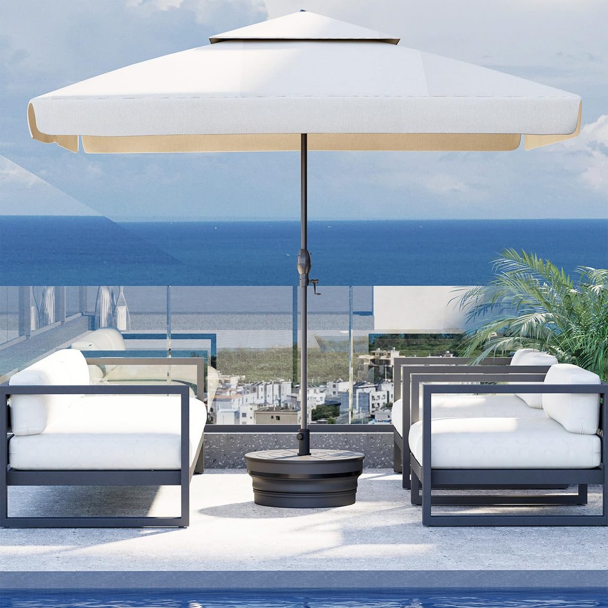 UPHYB compatible with 6–13 ft umbrellas for homes and businesses.