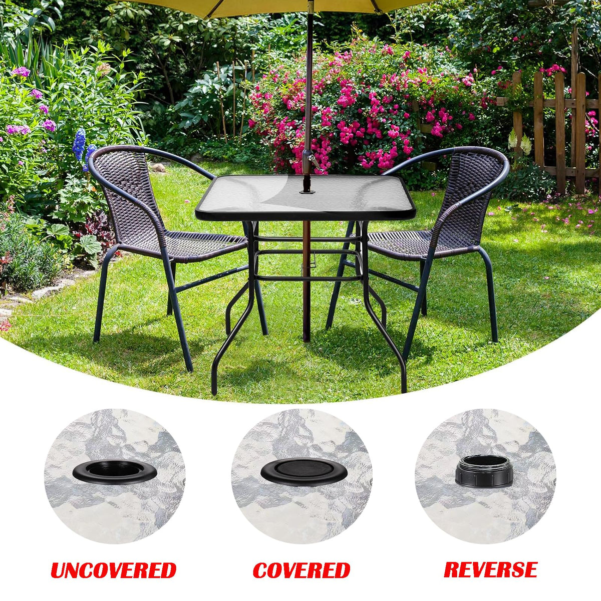 UpinFun ideal for cafes and outdoor patios, sturdy against weather.