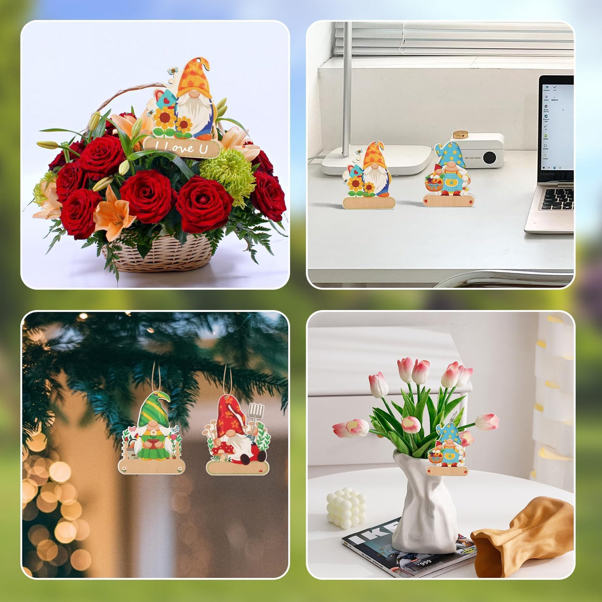 UPINS gift-set for gardeners enhances garden decor and labeling.