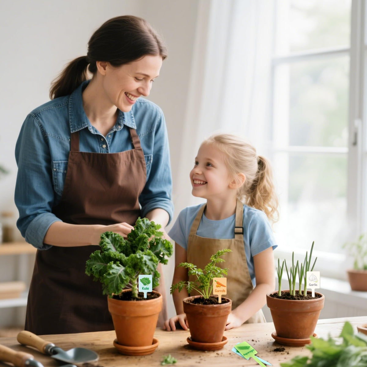 UPINS label set fits pots and greenhouses for versatile use.